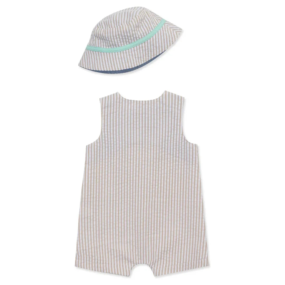 Safari Woven Sunsuit & Hat PEEK A BOO