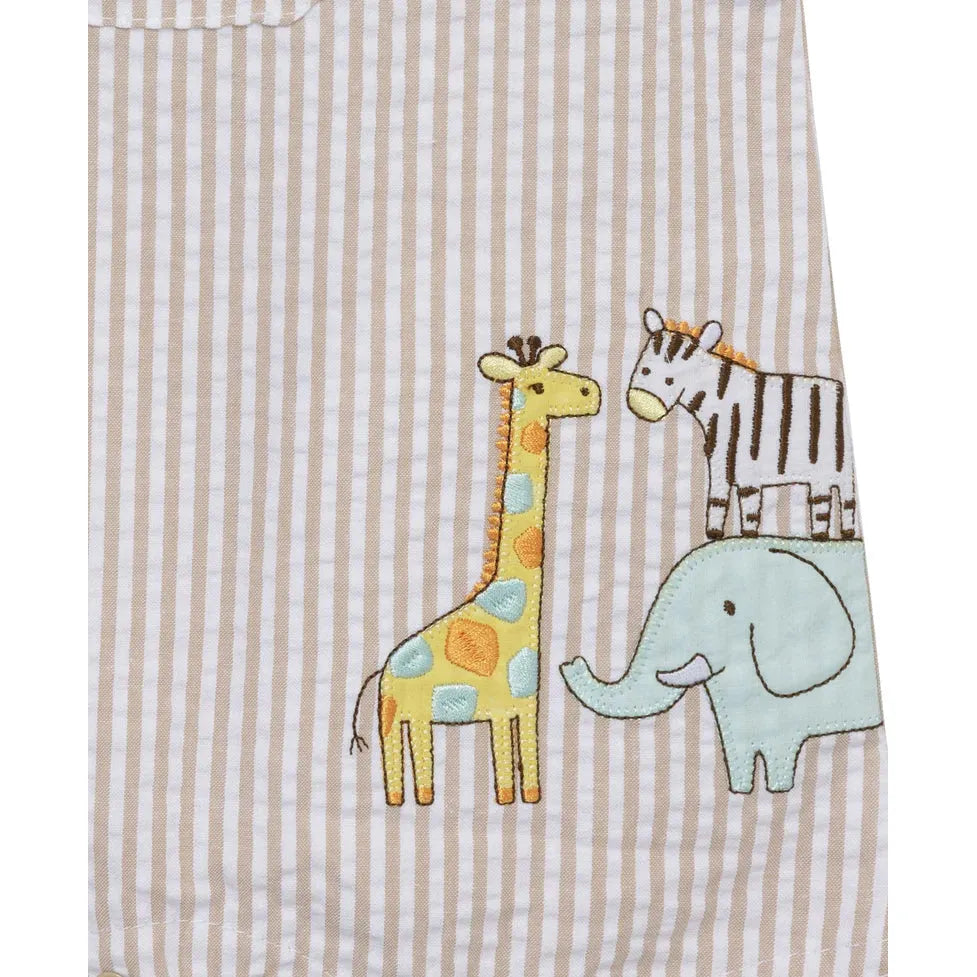 Safari Woven Sunsuit & Hat PEEK A BOO