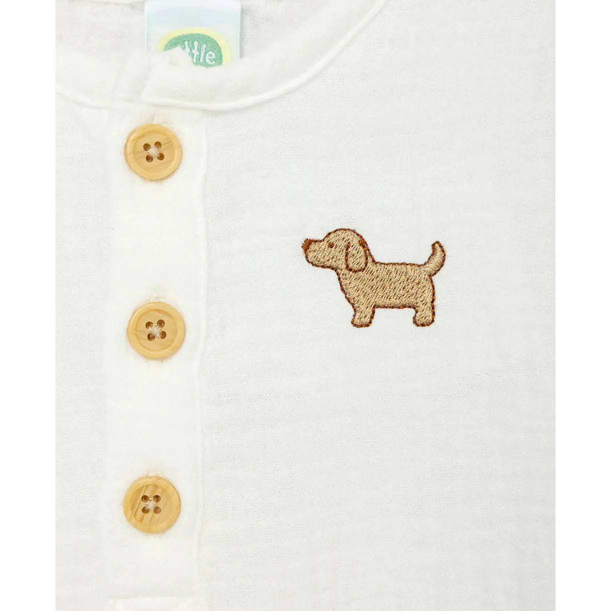 dog gauze top and shorts