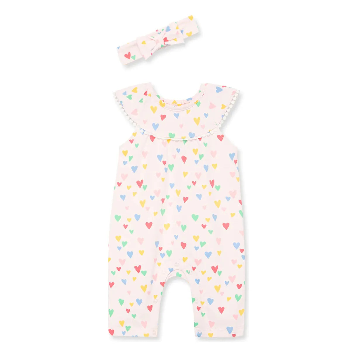 Hearts Jumpsuit & Headband PEEK A BOO