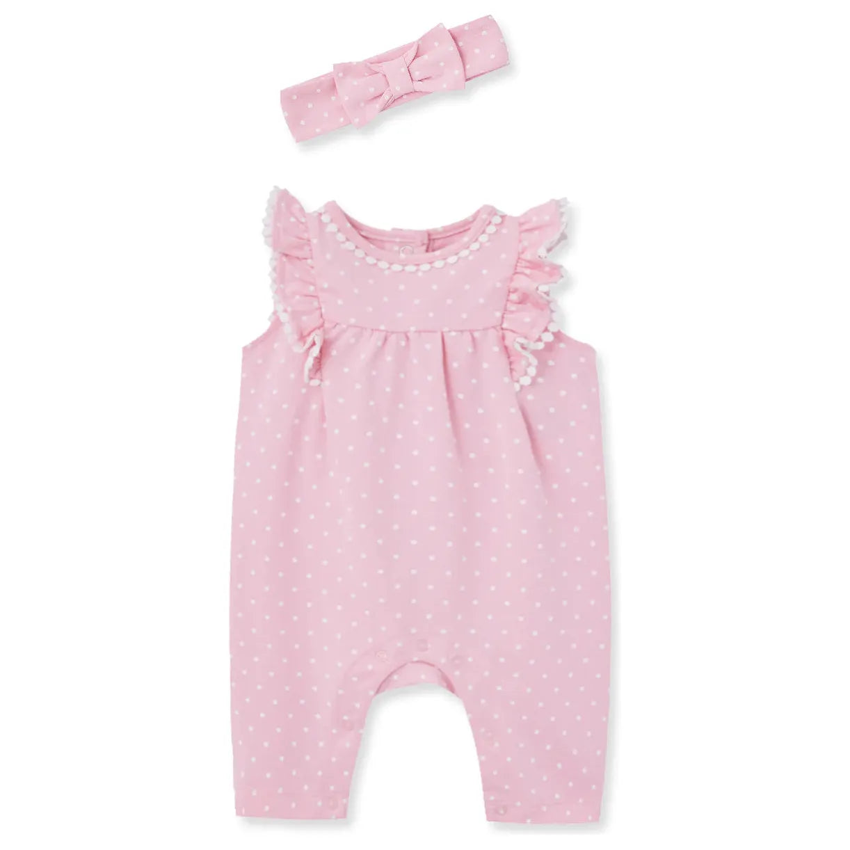 dots jumpsuit & headband