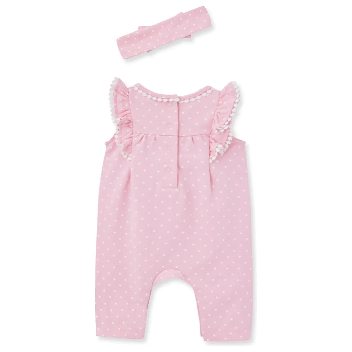 dots jumpsuit & headband