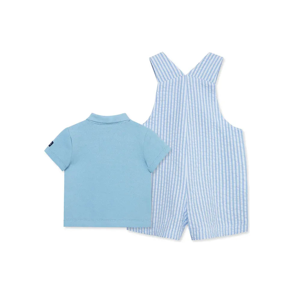 sailboat woven shortall set