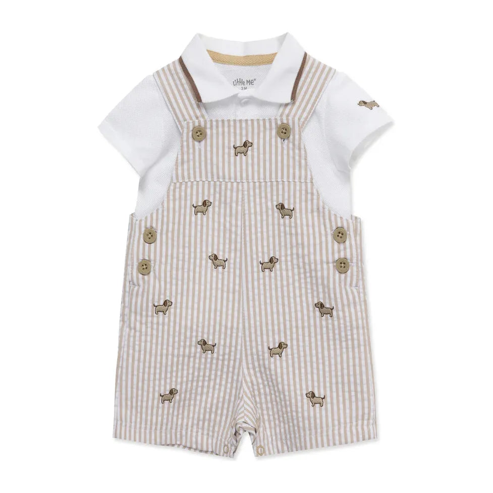 Puppy Shortall Set - Baby PEEK A BOO