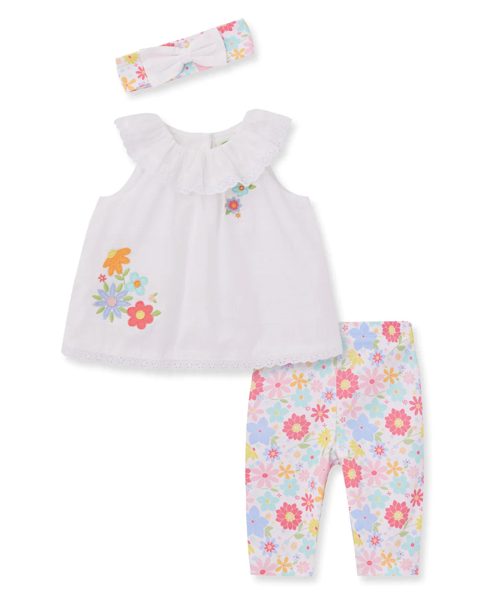 fun floral woven tunic set