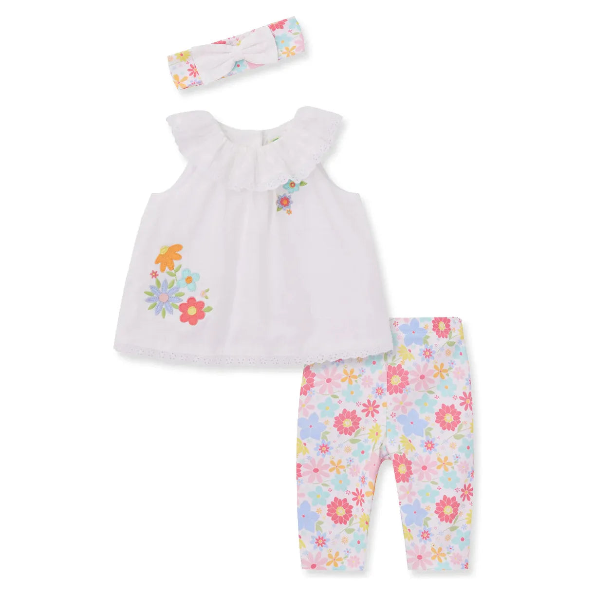 Fun Floral Woven Tunic Set PEEK A BOO