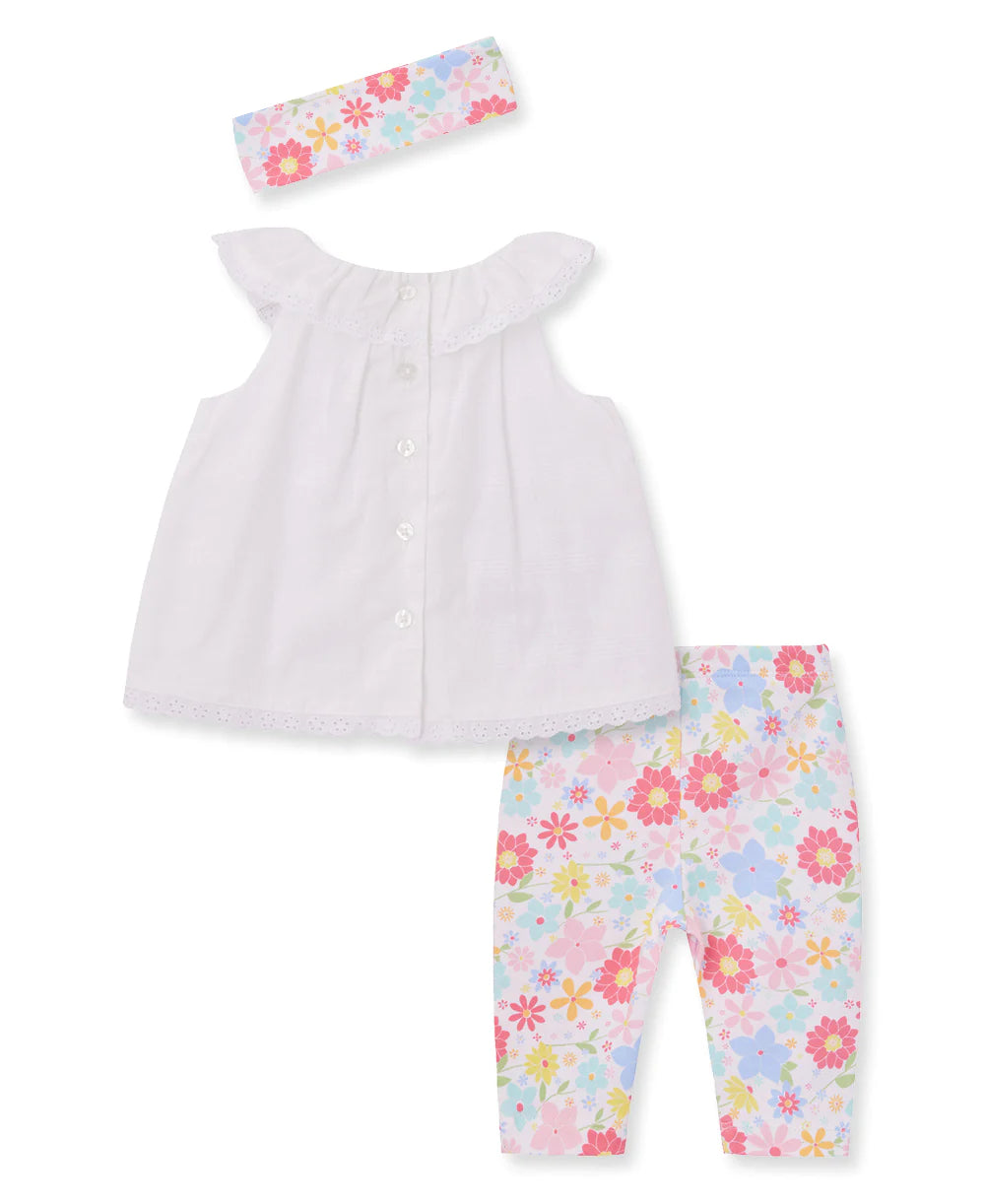 fun floral woven tunic set