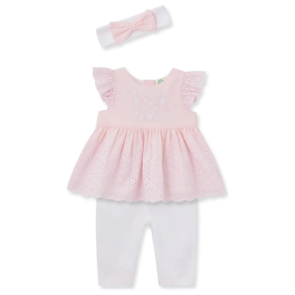 daisy eyelet infant woven tunic set