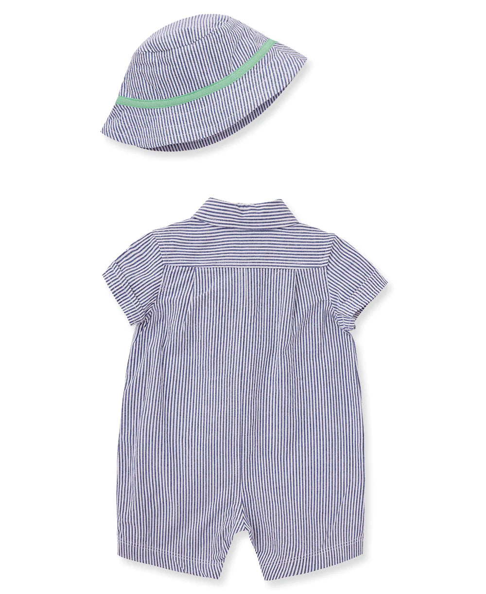 putting puppies romper & hat