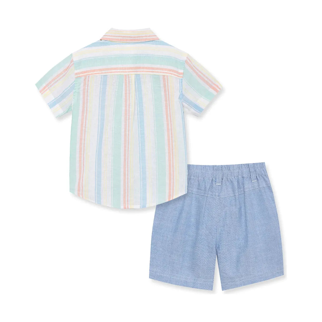 Stripe Woven Toddler Short Set PEEK A BOO