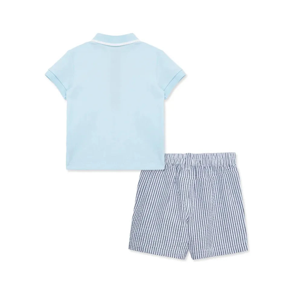 whale polo short set