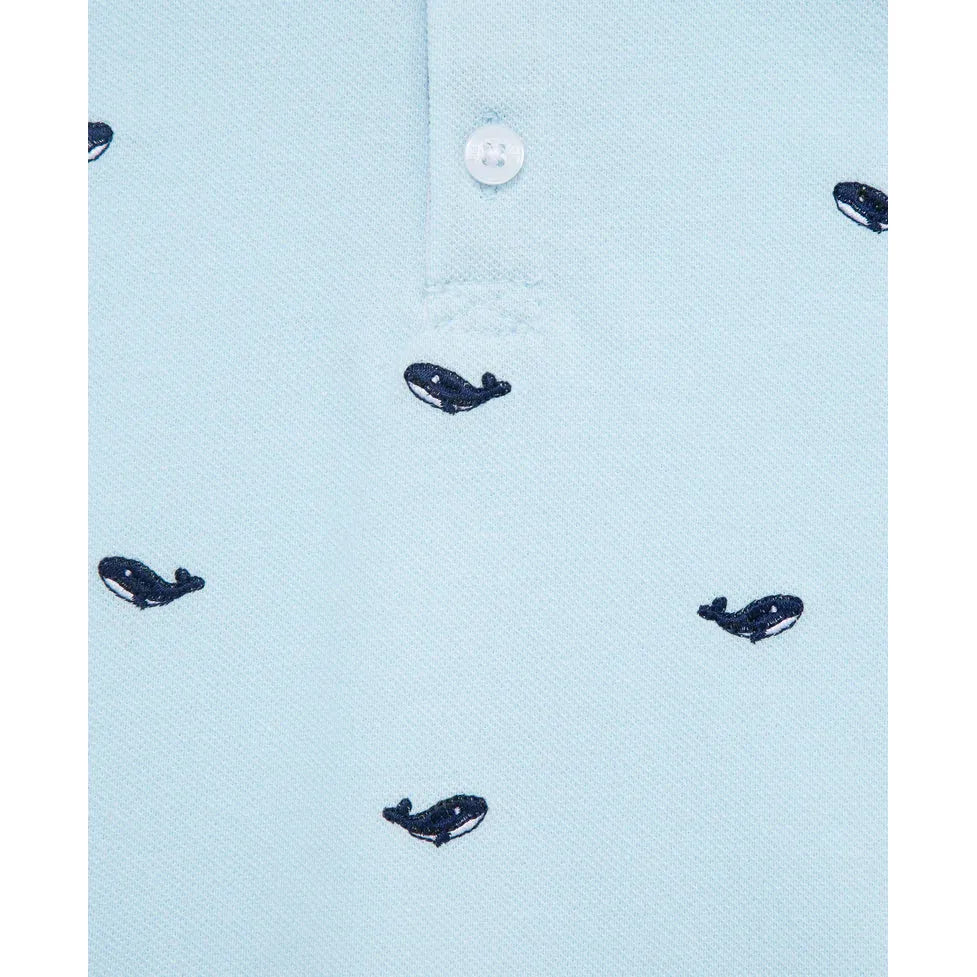 whale polo short set