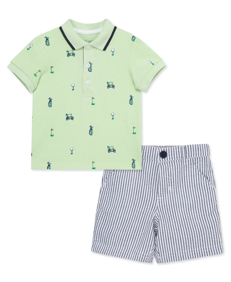 golf polo short set