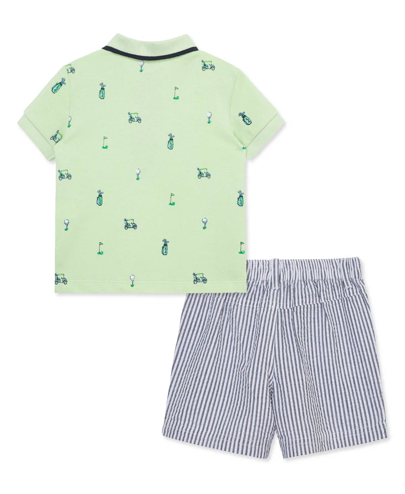 golf polo short set