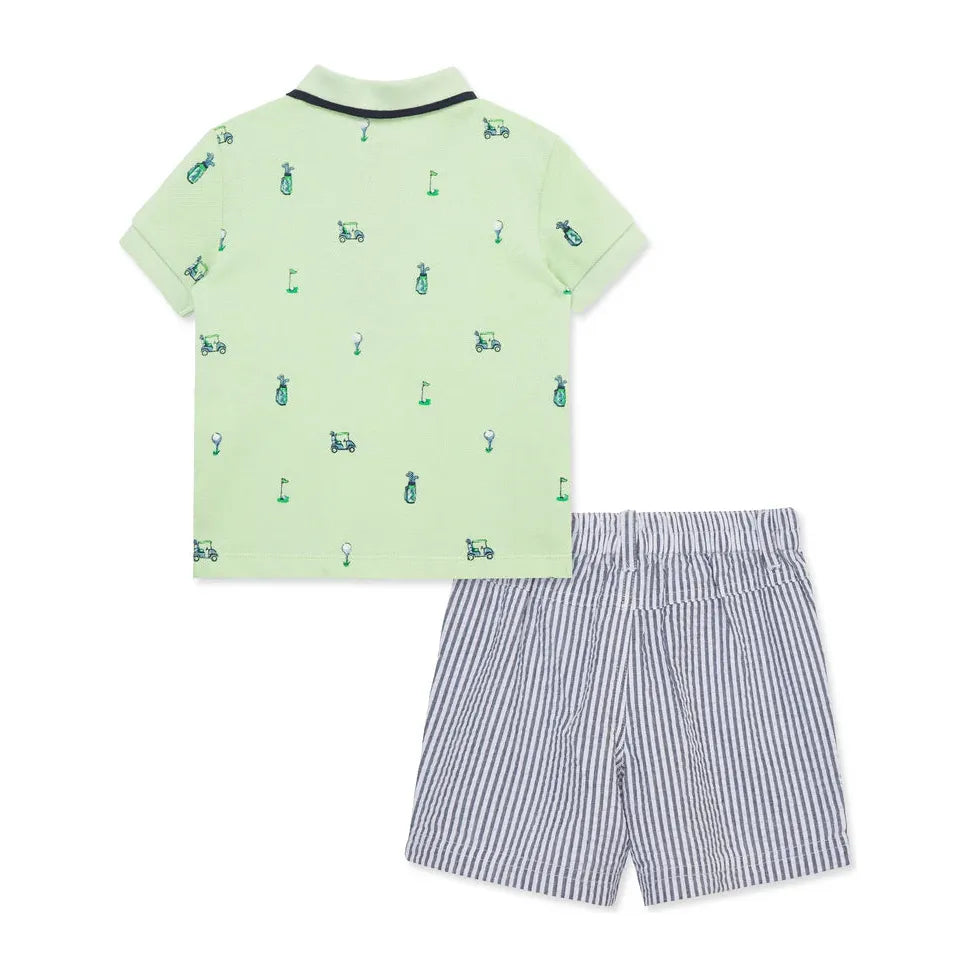 golf polo short set