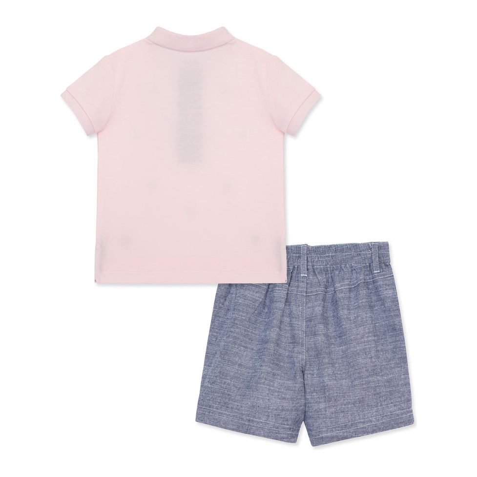 palm polo short set