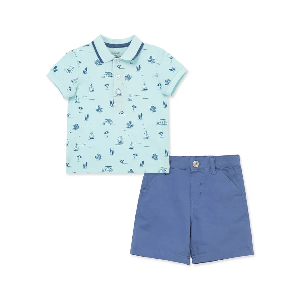 Beach Polo Short Set PEEK A BOO