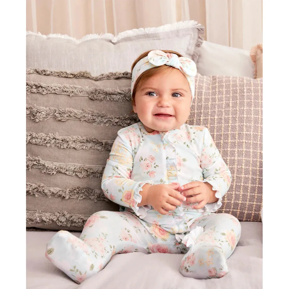 rose meadow footies (2-pack)
