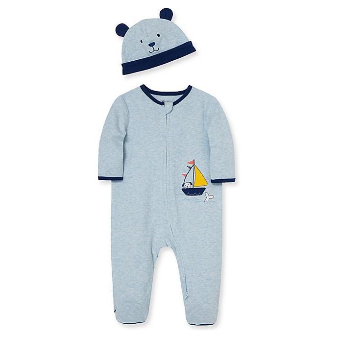 Baby Boys Splash Puppy Footies and Hat PEEK A BOO