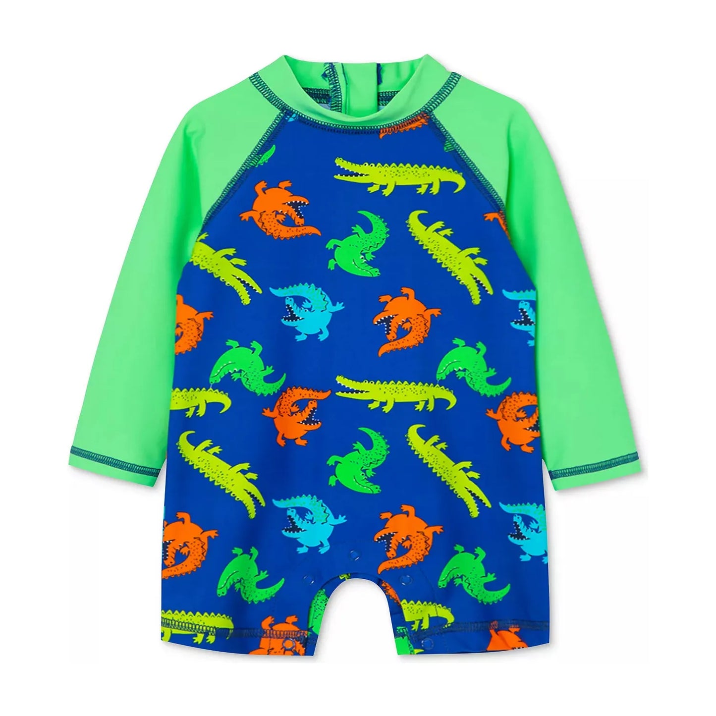 baby boys gator long-sleeve rash guard