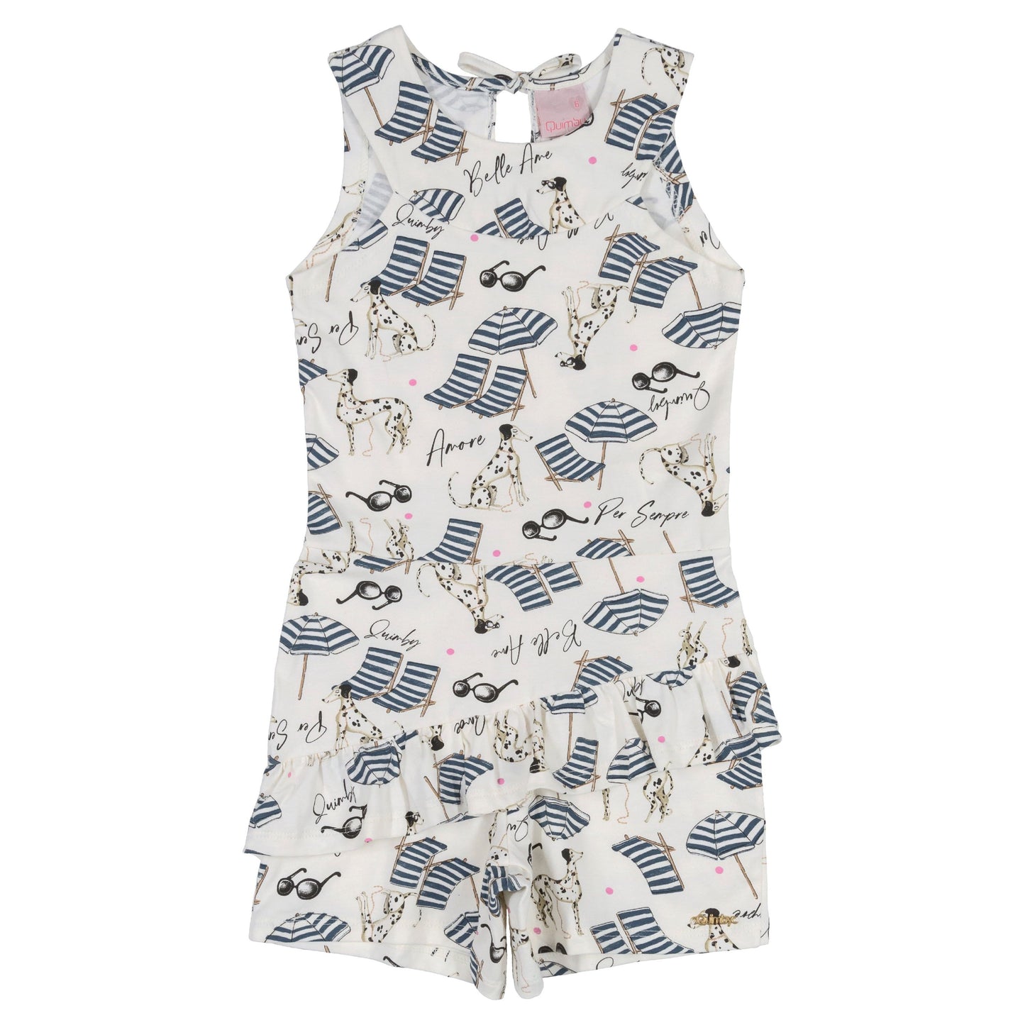 dogs sunglasses romper
