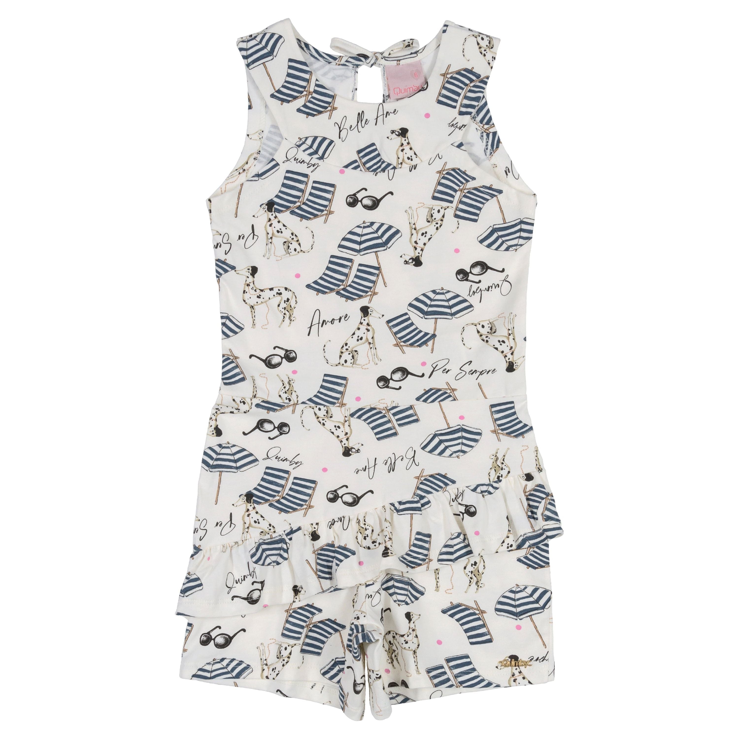 Dogs sunglasses romper PEEK A BOO