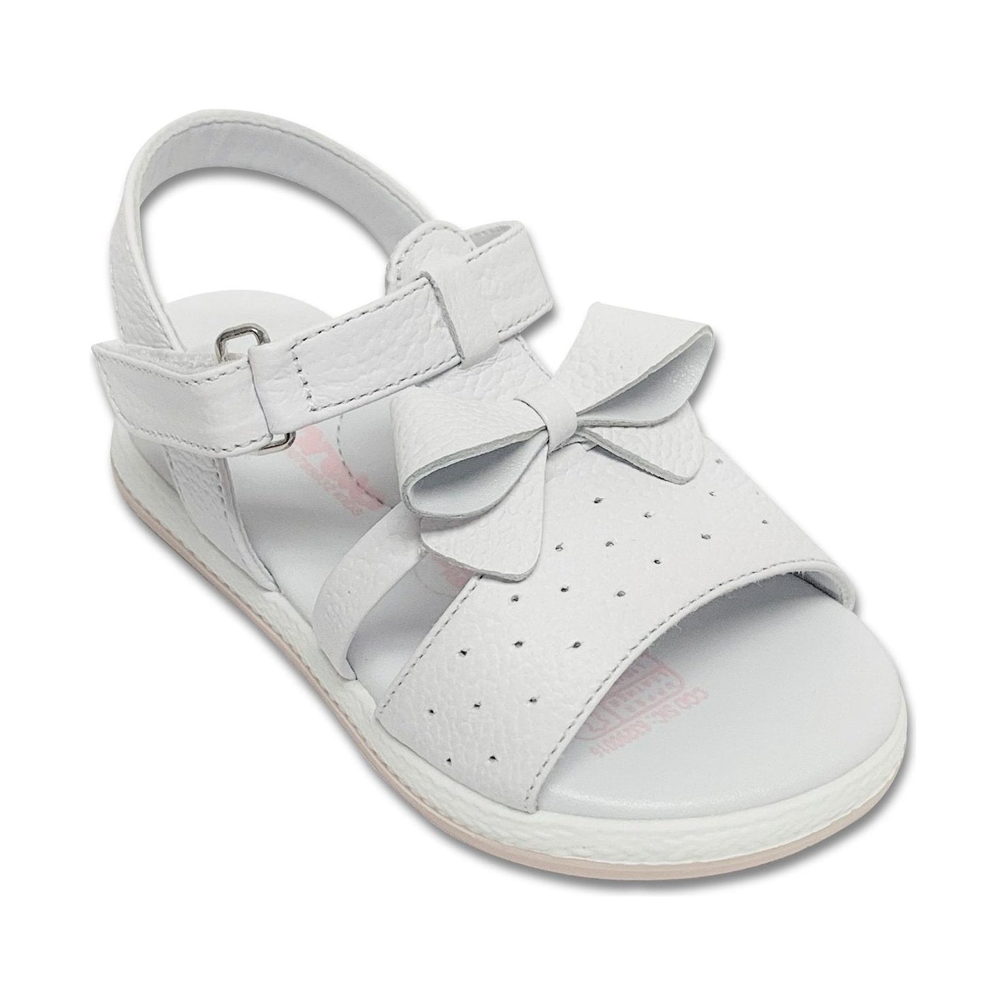 karela bow and dots anti slip leather sandal