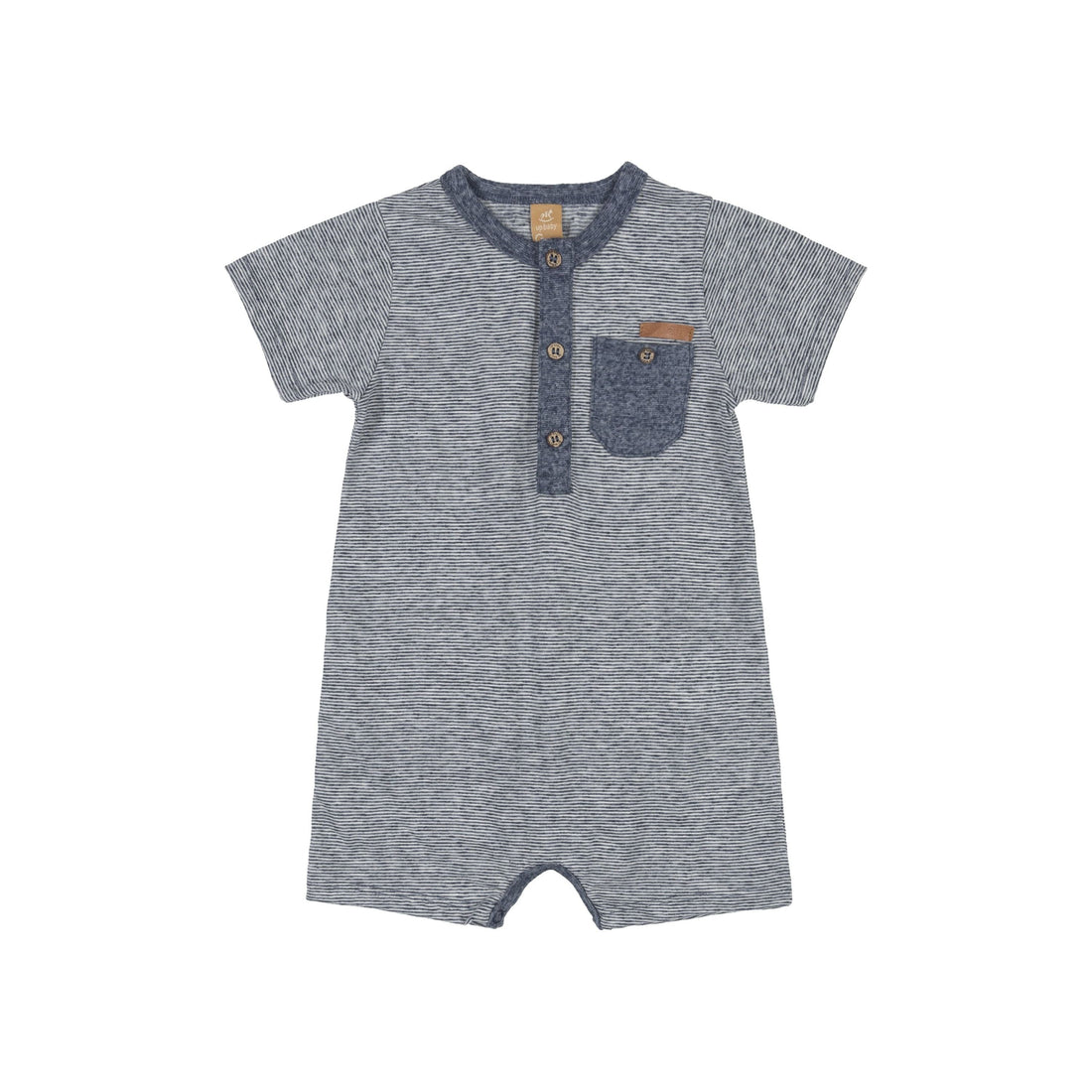 Blue Stripes Romper PEEK A BOO