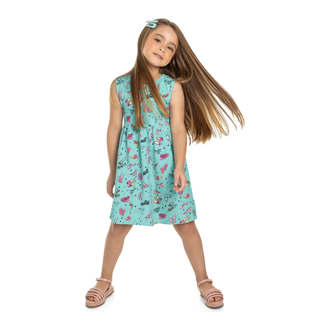 Collage Shoe Dress PEEK A BOO