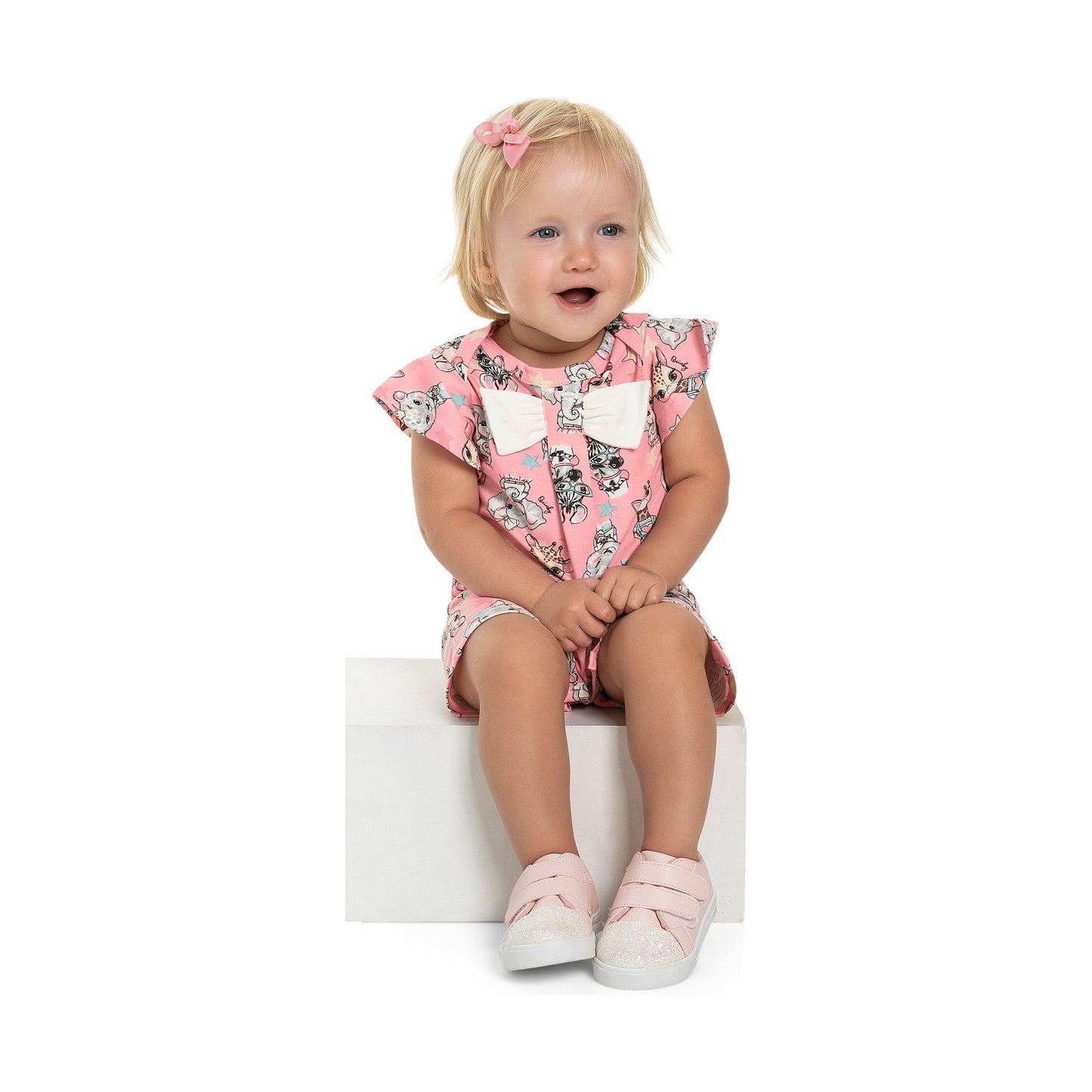cute animals romper