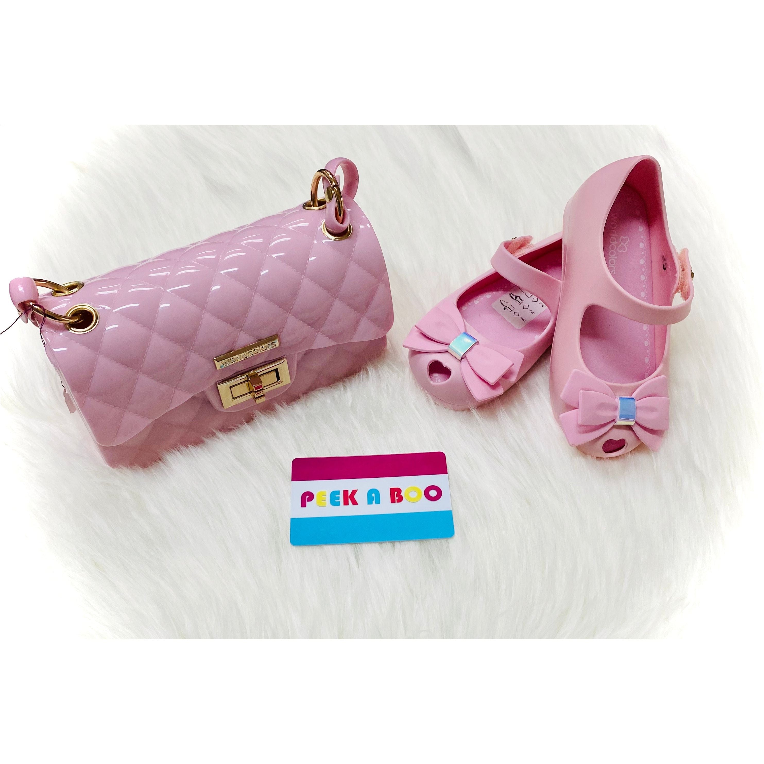 World Colors Pink Matte Straps PEEK A BOO