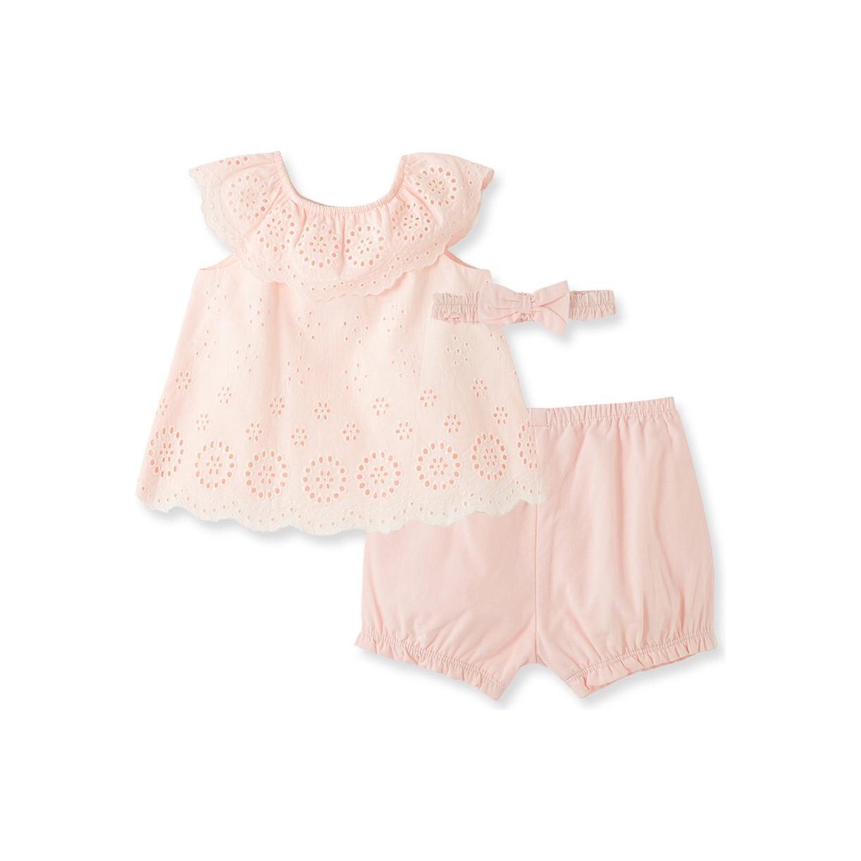 Light Pink Eyelet Sunsuit PEEK A BOO