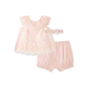 Light Pink Eyelet Sunsuit PEEK A BOO