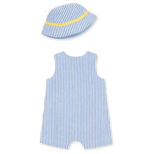whales sunsuit & hat