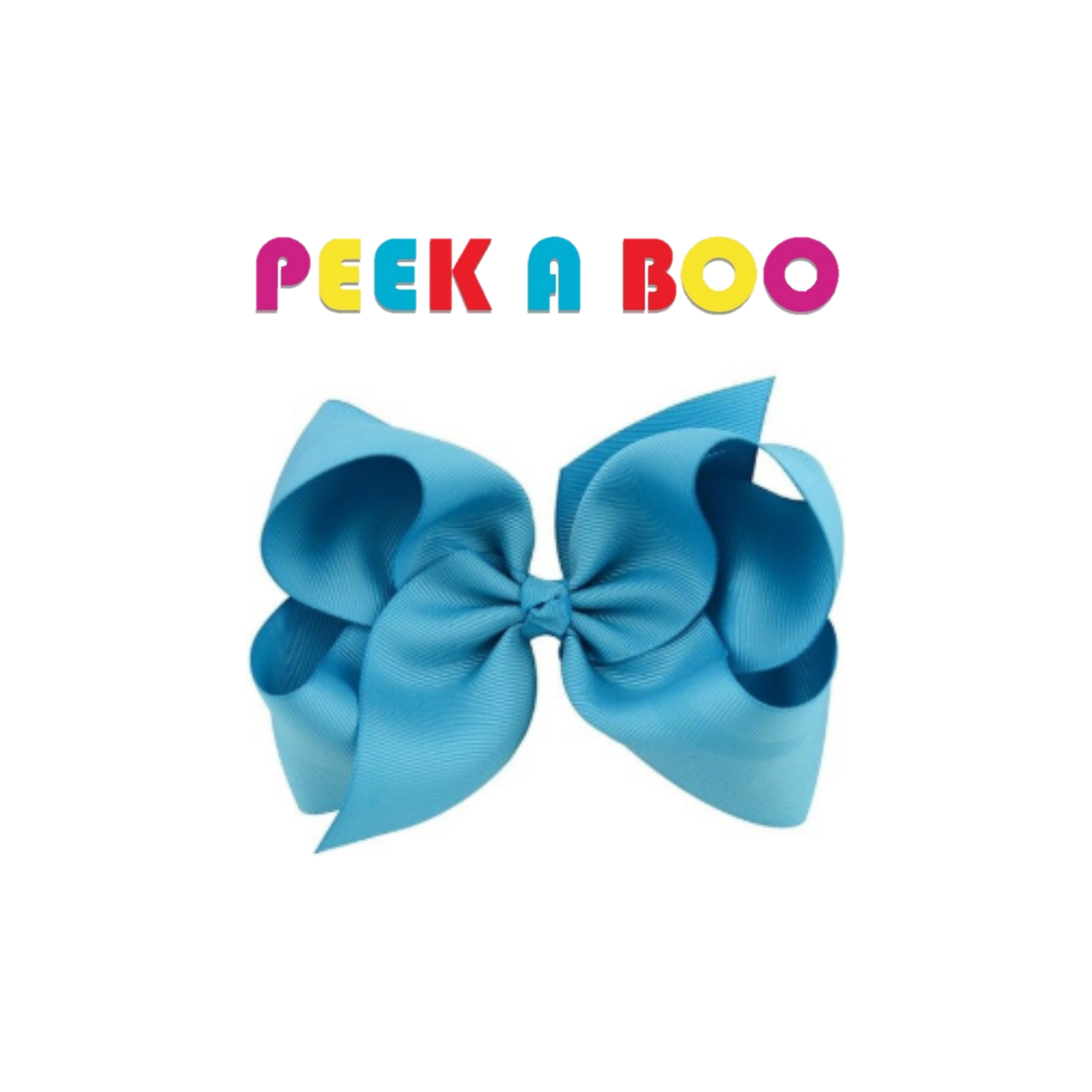 Large Hair Bows 6 inches PEEK A BOO