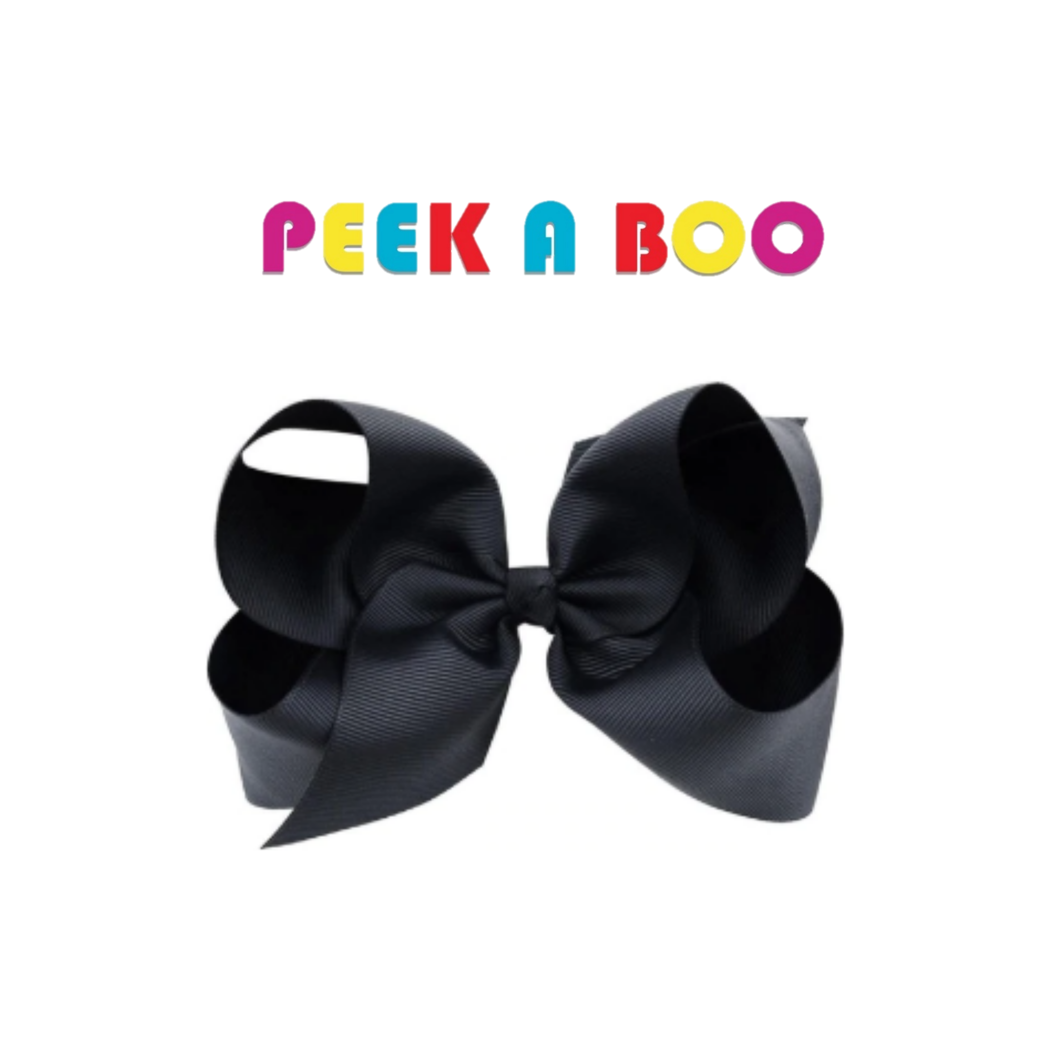 Large Hair Bows 6 inches PEEK A BOO
