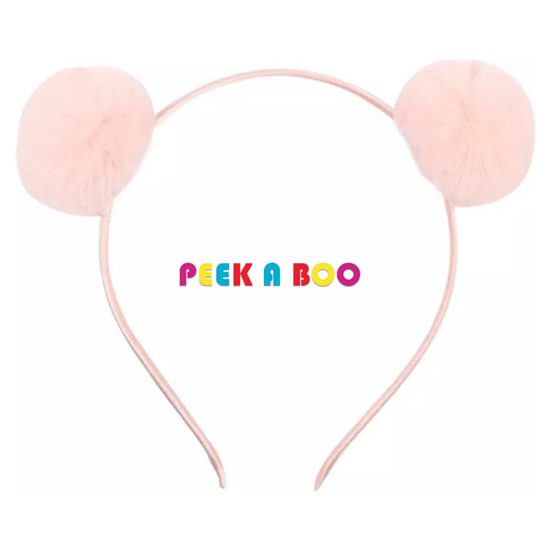 Small Pom Pom Headband PEEK A BOO