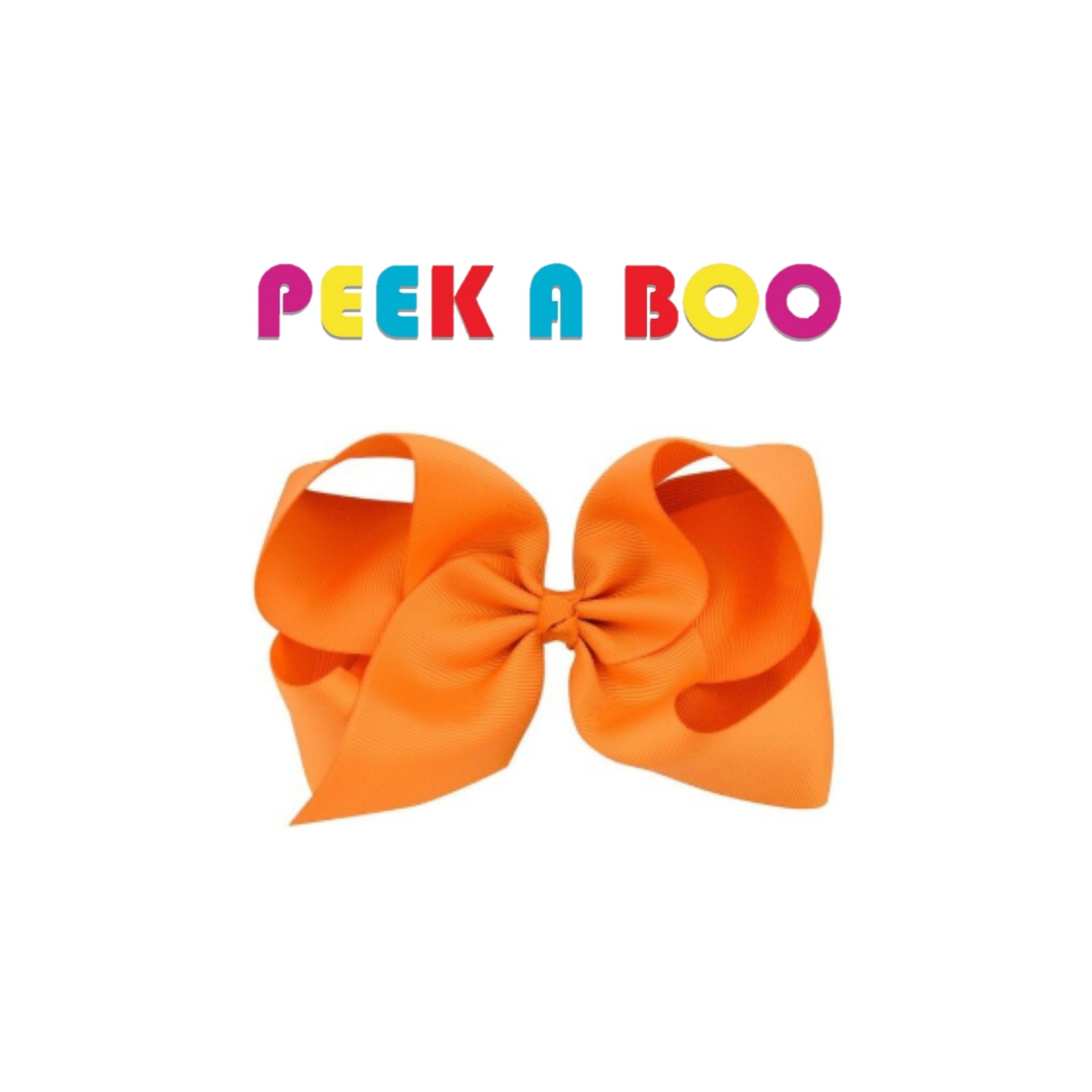 Large Hair Bows 6 inches PEEK A BOO