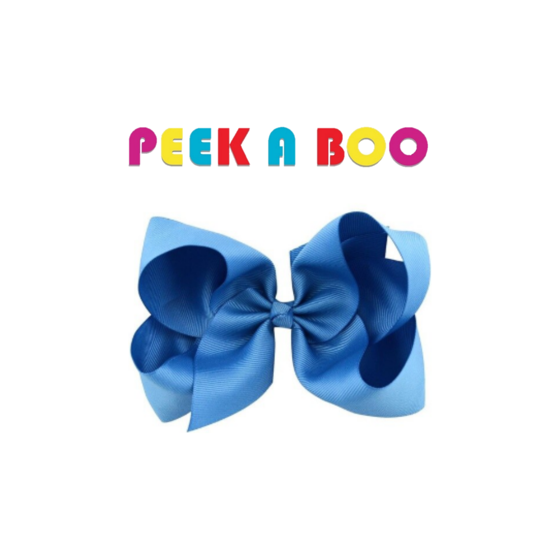 Large Hair Bows 6 inches PEEK A BOO