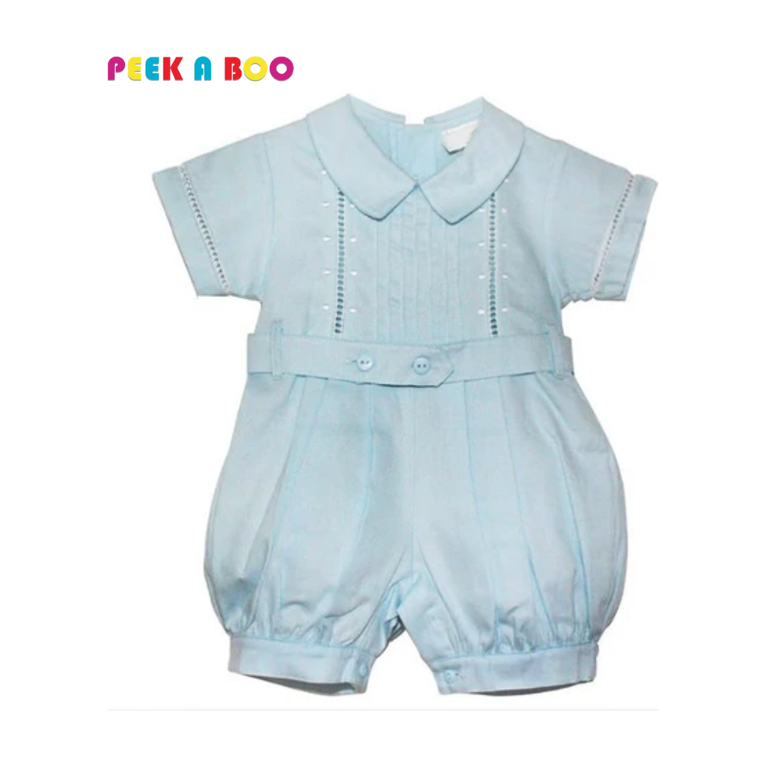 blue benjamin romper