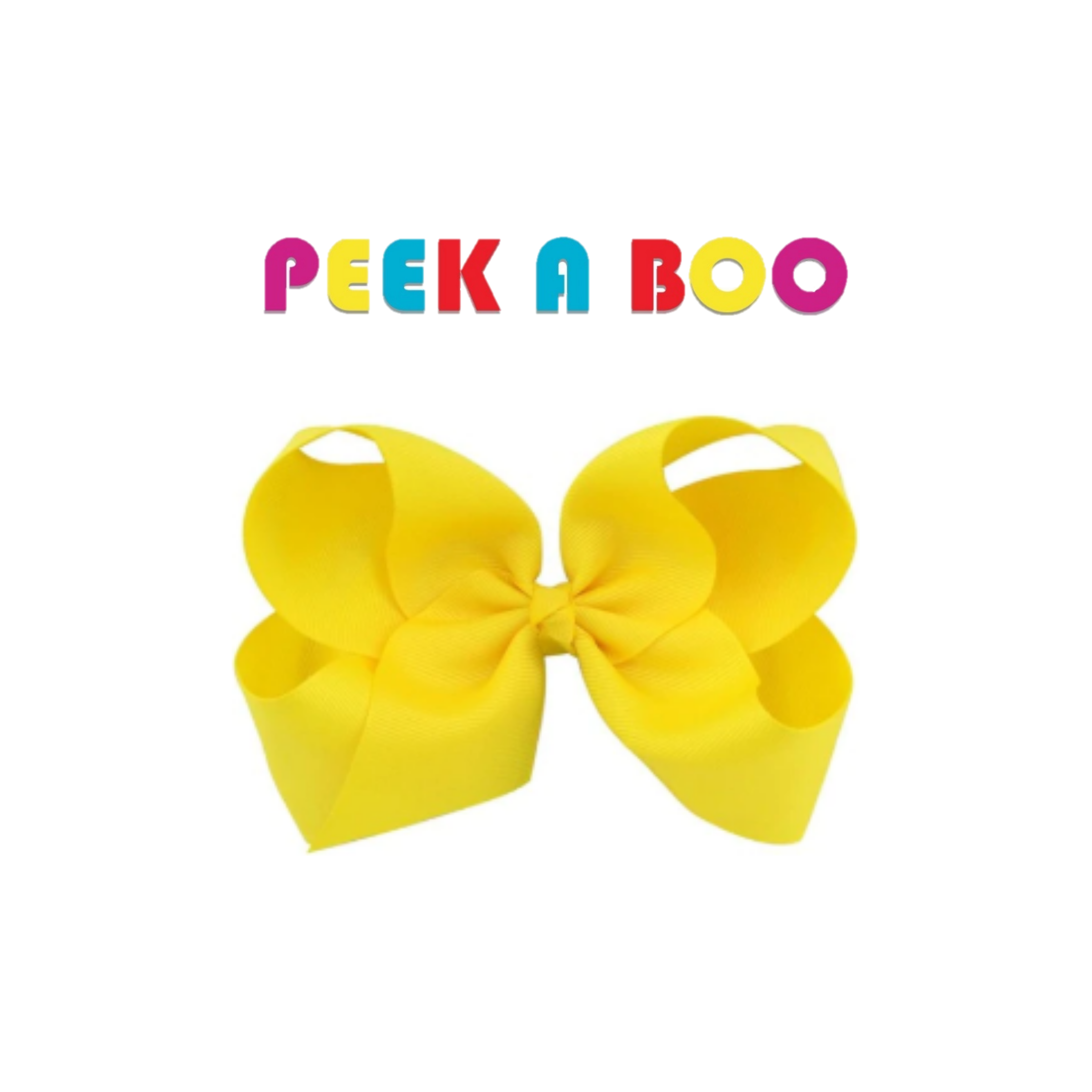 Large Hair Bows 6 inches PEEK A BOO