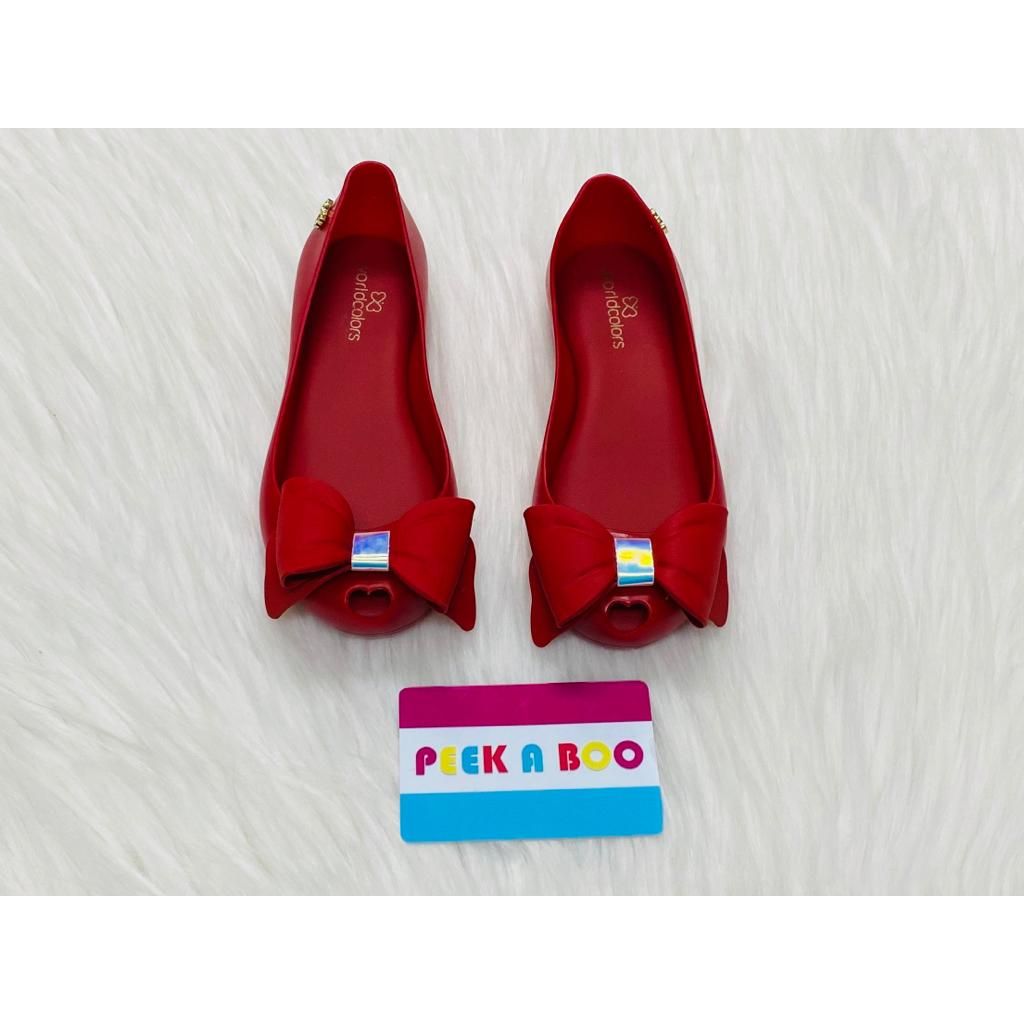 world colors red ballerinas
