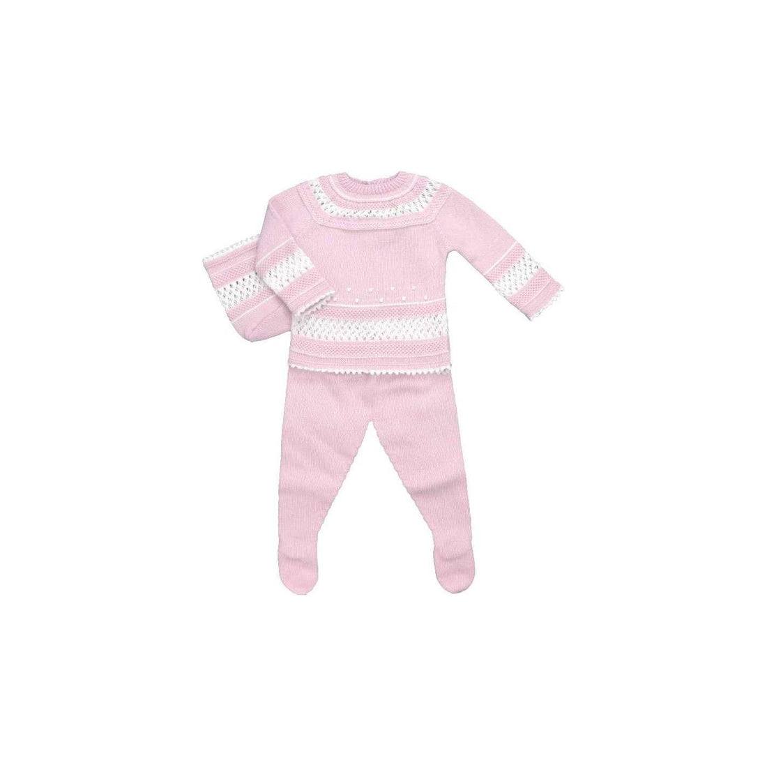 NEWBORN WOOL SET GARBANZO