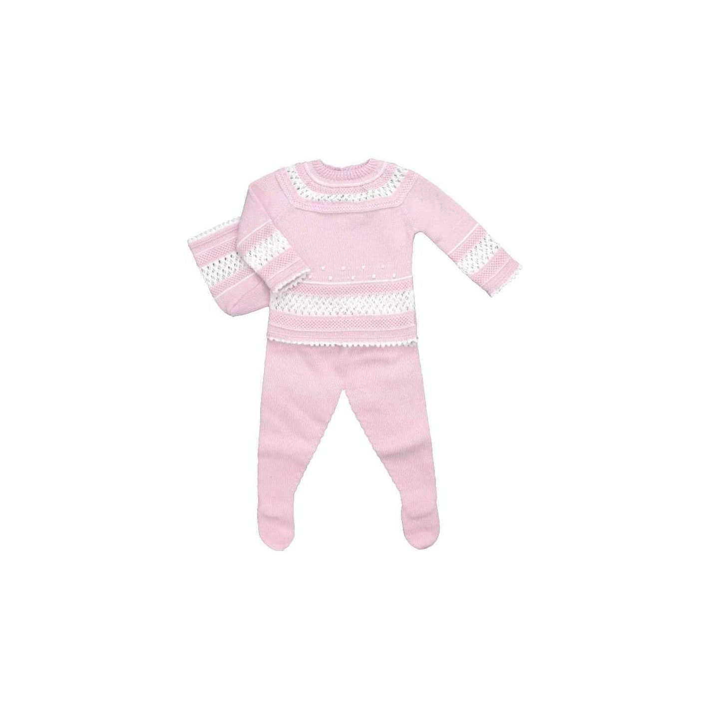 NEWBORN WOOL SET GARBANZO