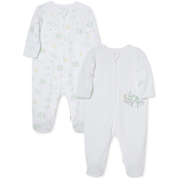 Unisex 2-Pk. Welcome To The World Footie PEEK A BOO