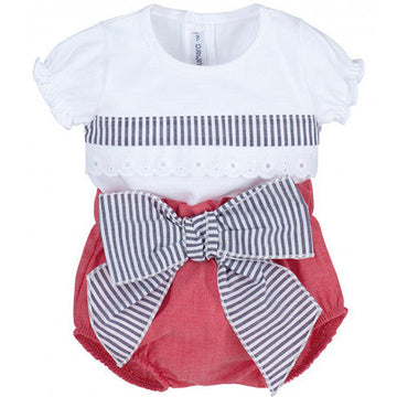 GIRLS T-SHIRT AND KNICKERS PEEK A BOO