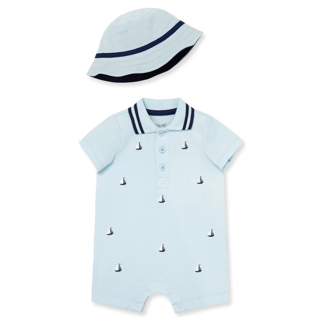 sailboat romper & hat