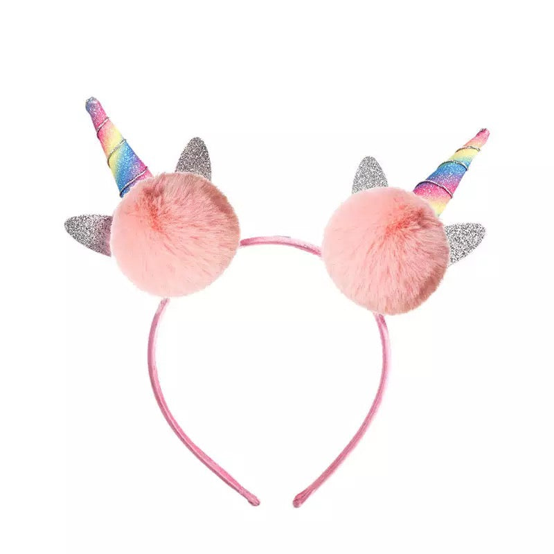 unicorn pom pom headband