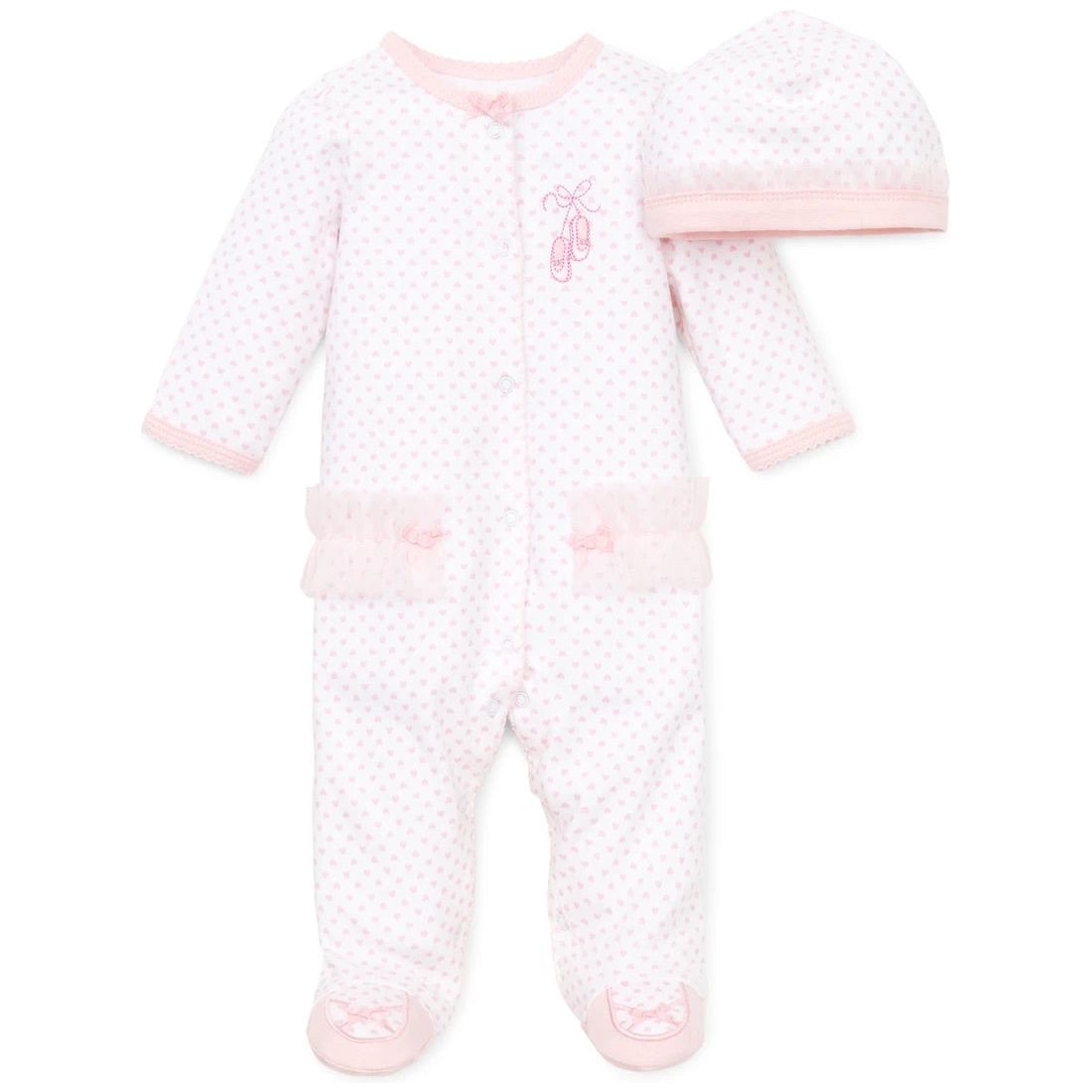 prima ballerina footed one-piece and hat