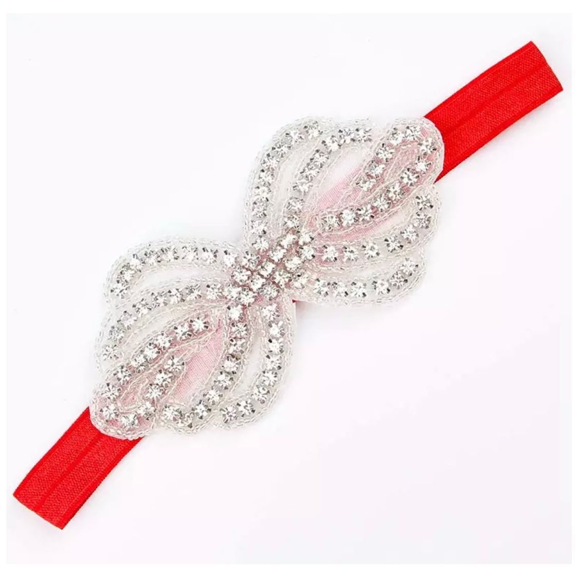 Rhinestone Bow Headband PEEK A BOO